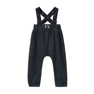 Dinky Baby Edith Suspender Black Denim