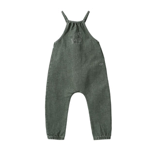 Dinky Girls Home Jumpsuit Green