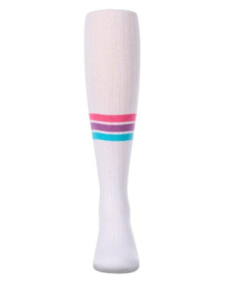 MeMoi Girls Triple Stripe Cotton Tights