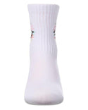 Memoi Girls Colorful Smiley Face Crew White