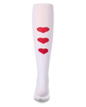 MeMoi Girls Triple Heart Cotton Tights