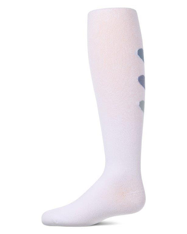MeMoi Girls Triple Heart Cotton Tights
