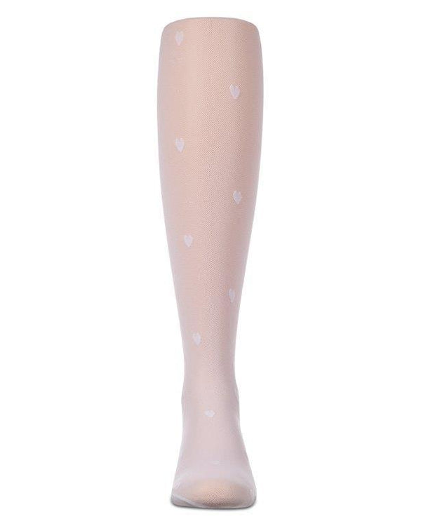 Memoi Girls Micronet Heart Tights