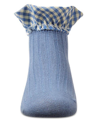 MeMoi Baby Checkerboard Trim Anklet