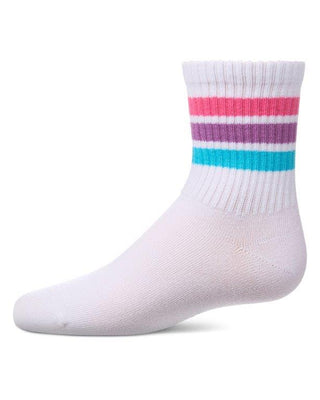 MeMoi Girls Triple Stripe Crew