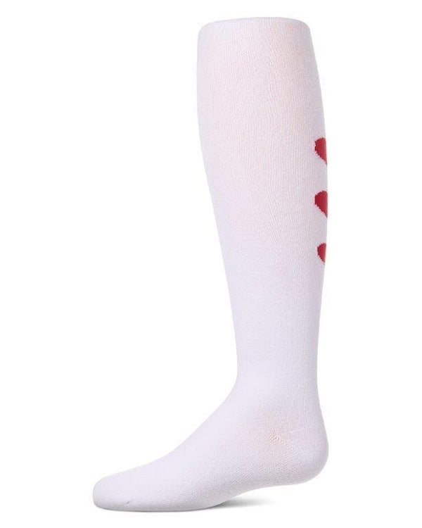 MeMoi Girls Triple Heart Cotton Tights