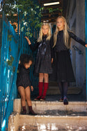 Banim Girls Black Cherry Dress