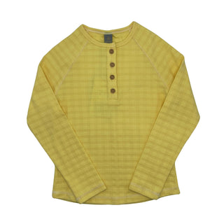 Buy yellow Siccinino Girls Solid Grid T-Shirt