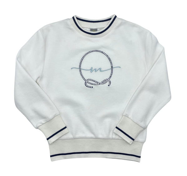 Best Frendz Boys Nautical M Sweatshirt Short Sleeves Navy