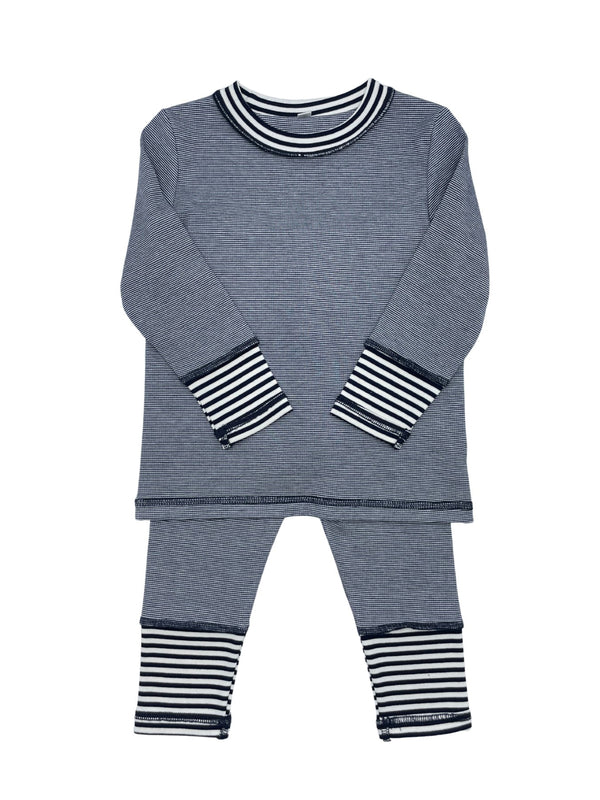 Sister Fruit Boys Micro Stripe PJ Navy