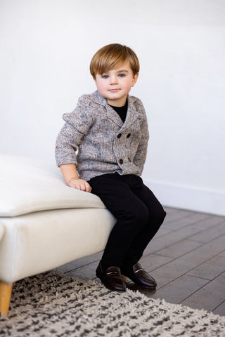 Canoe Boys Double-Breasted Heather Cardigan