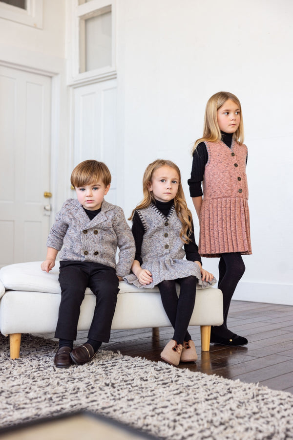 Canoe Girls Saddle Stitch Jumper Mauve