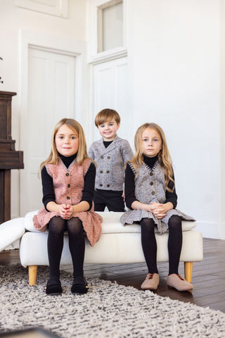 Canoe Girls Saddle Stitch Jumper Mauve
