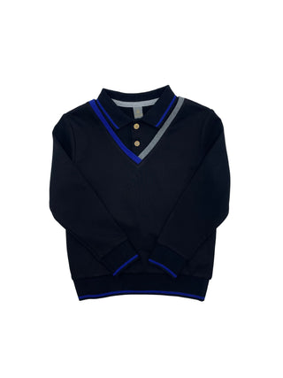Siccinino Boys V Insert Polo Black