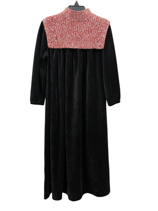 Bzzy Style Girls Tweed Overlay Robe Black