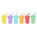 Cuisine Elegance Drinking CupWith Straw 6pc 387ml