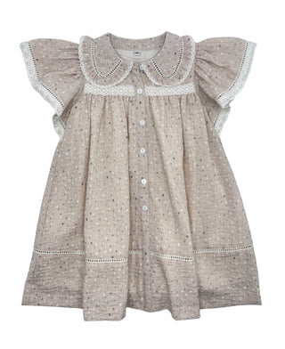 Best Frendz Girls European Floral Dress Dust