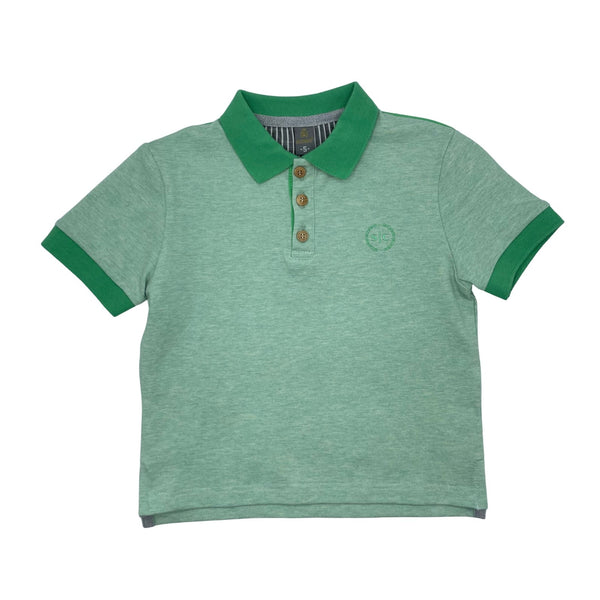 Siccinino Boys Heather Pique Rugby L/S Royal