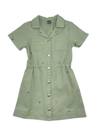 The Lodge Girls Scatterfly Dress Sage
