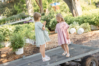 Best Frendz Girls Washed Fringe Dress Seagreen