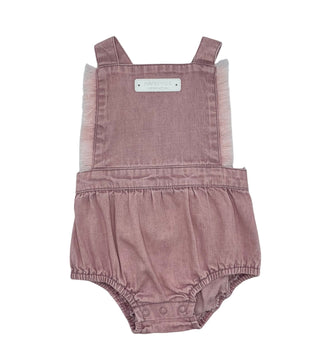 Zaloo Baby Washed Fringe Romper Lilac