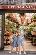 Best Frendz Girls Floral Star Dress Chambray