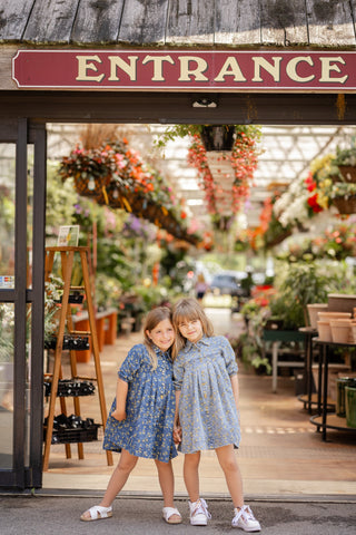 Best Frendz Girls Floral Star Dress Chambray