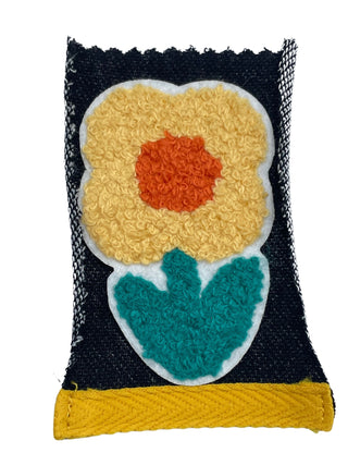 The Lodge Teen Neon Flower Hoodie Black chambray