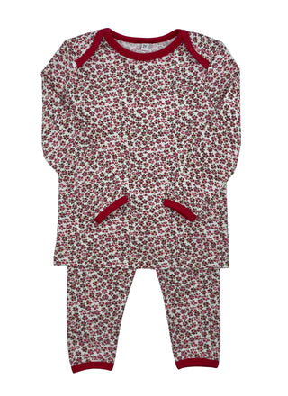 Sister Fruit Girls Overall Floral - PJ Red