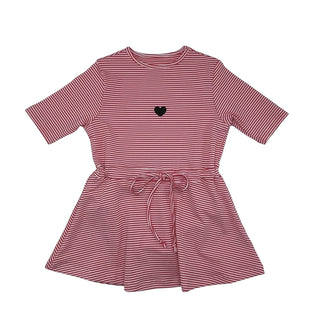 Child Play Girls Swim Dress SeerSucker Coral