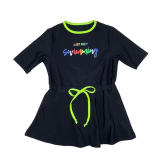 Child Play Girls Swim Dress Just Keep Swimming Multi