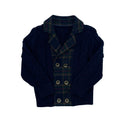 Canoe Boys Plaid Insert Cardigan Navy