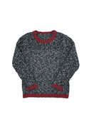 Best Frendz Boys Contrast Heather Sweater Black