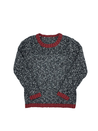 Best Frendz Boys Contrast Heather Sweater Black