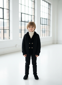 Canoe Boys Velvet Knit Blazer Black
