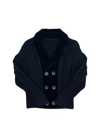Canoe Boys Velvet Knit Blazer Black
