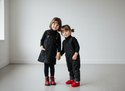 Zaloo Baby Scattered Heart Romper Black