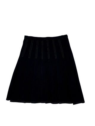 Sciacca Teens Corduroy Top Stitch Skirt Midi Length