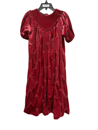 Kiss & Klap Girls Tufted Floral Robe Rose