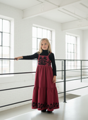 Kiss & Klap Girls Winter Garden Robe Berry