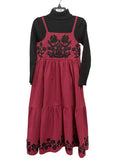 Kiss & Klap Girls Winter Garden Robe Berry