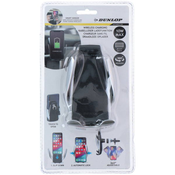 Dunlop Car Wireless Charger/Holder input 5V 2A output 5V 1A 10W USB/C type