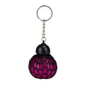 Squish ball mesh keychain 5as (Random color)