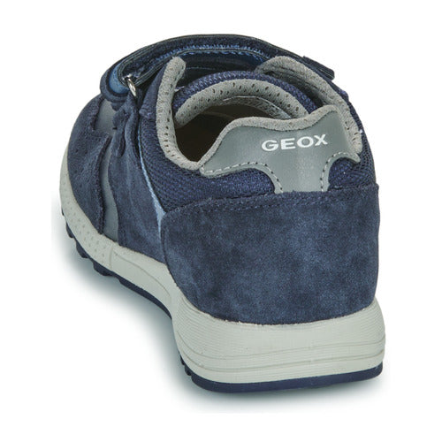 Geox Alben Boys Velcro Shoe Navy/White Dk.gray