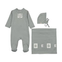 Mon Tresor Baby Bliss Bebe Boys Layette Set Stone Blue