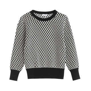 Banim Boys Jumper Black & Cream