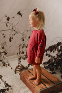 Mini P Girls Washed Frill Pocket Dress