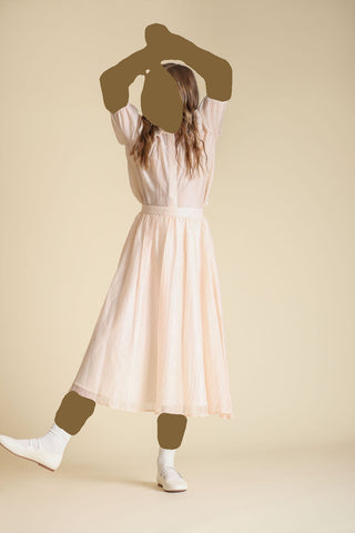 Mallory and Merlot Girls Sprint Diamond Collar 2Pc Peach