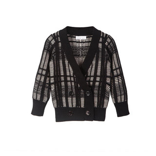 Dinky Boys Black Checked Jumper