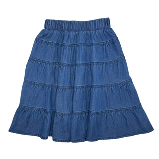 Best Frendz Girls 5-Tiered Skirt Dark Denim